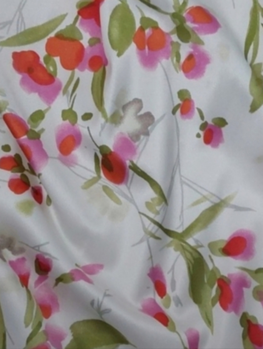 Maggie London formal satin summer floral strapless dress Pink Engagement - Picture 6 of 11